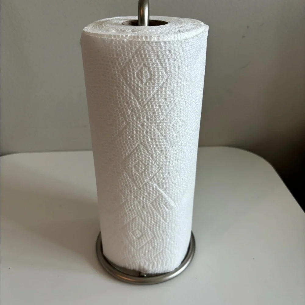 🖤 Design Ideas Metal Paper Towel Holder – Sleek & Sturdy – 12.75” Tall